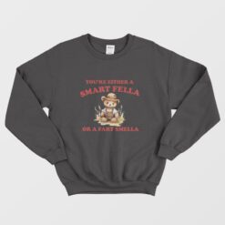 You Are Either Is Smart Fella Or A Fart Smella Sweatshirt