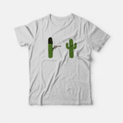 Cactus Stick'em Up Gun Last Man on Earth T-Shirt
