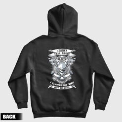 I Don't Fall From Heaven I Clawed My Way Out Of Hell Skull Back Hoodie