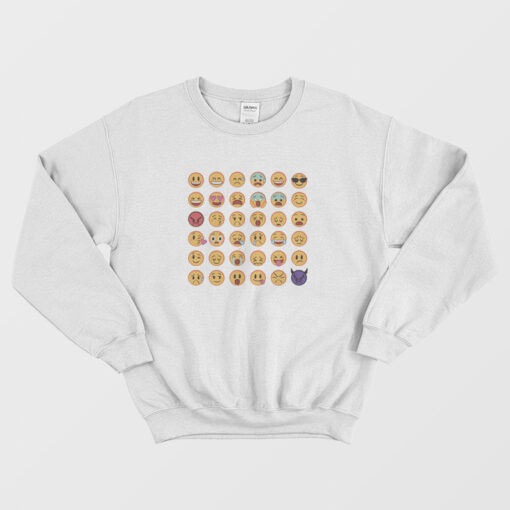 Mood Emoji Emoticon Smiley Sweatshirt