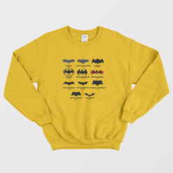 All The Different Batman Logos Sweatshirt