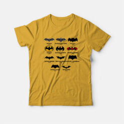 All The Different Batman Logos T-Shirt