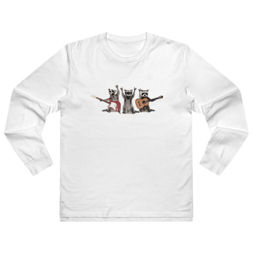 Raccoon Band Music Long Sleeve Shirt