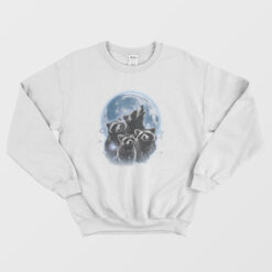 Three Raccoons Moon Vintage Sweatshirt