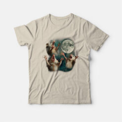 Three Possum Moon Funny T-Shirt