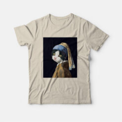 Cat with a Pearl Earring T-Shirt
