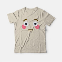 Flushed Emoji Funny T-Shirt