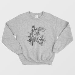 Frog Smoking Vintage Sweatshirt