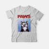 Paws Jaws Cat Movie 70s T-Shirt