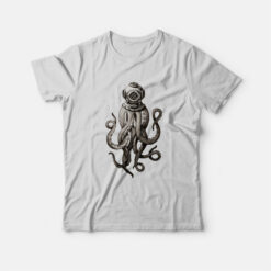 Squid with Diving Helmet T-Shirt