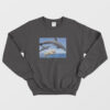 Dog Swims With Dolphins Funny Sweatshirt