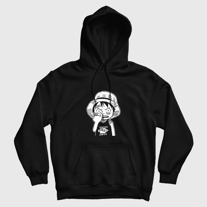 Luffy One Piece Picking Nose Hoodie
