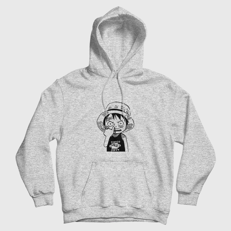 Luffy One Piece Picking Nose Hoodie